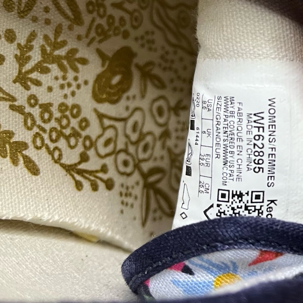 Keds X Rifle Paper Company Floral Sneakers - 8.5 - Picture 4 of 12